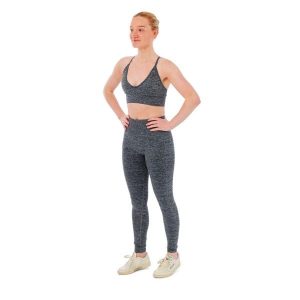 Damski zestaw sportowy Xtreme - legginsy + biustonosz sportowy - Antracyt. Szare legginsy XTREME SOCKSWEAR, bez wzorów, z materiału, z podwyższonym stanem. Za 190,74 zł.