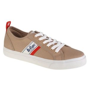 Buty Lee Cooper LCW-22-31-0831L różowe. Czerwone trampki bez wzorów, z materiału, bez zapięcia. Za 139,50 zł.