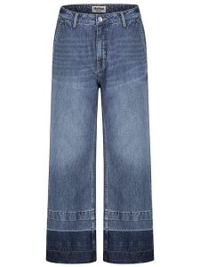 Sublevel Dżinsy - Comfort fit - w kolorze niebieskim rozmiar: XS. Niebieskie jeansy Sublevel, z aplikacjami, ze skóry, z podwyższonym stanem. Za 118,56 zł.