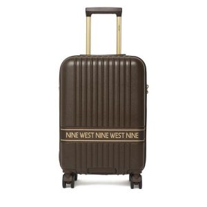 Walizka kabinowa Nine West. Brązowe walizki Nine West, bez wzorów. Za 299,99 zł.
