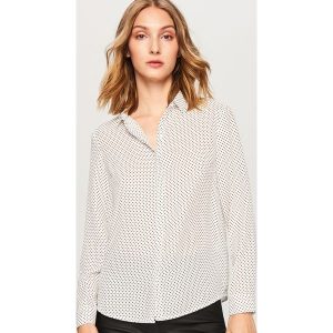 Koszula w kropki - Biały. Koszule marki Reserved. W wyprzedaży za 39,99 zł.
