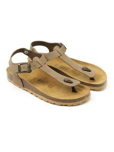 Mandel Skórzane sandały "Leon" w kolorze jasnobrązowym rozmiar: 36. Brązowe sandały Mandel, bez wzorów, z nubiku, z otwartym noskiem, bez obcasa, bez zapięcia. Za 130,99 zł.