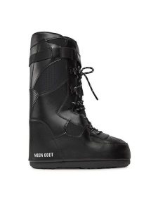 Moon Boot Śniegowce Sneaker High 14028300001 Czarny. Czarne buty zimowe Moon Boot, z syntetyku, bez obcasa, bez zapięcia. Za 939,99 zł.