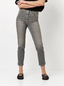 Toni Dżinsy - Slim fit - w kolorze szarym rozmiar: W46. Szare jeansy Toni, bez wzorów, z podwyższonym stanem. Za 152,99 zł.