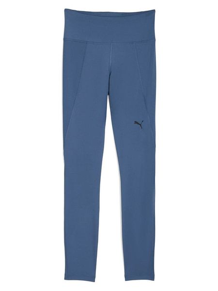 Puma Legginsy sportowe "Tad Essential" w kolorze niebieskim rozmiar: L. Niebieskie legginsy Puma, bez wzorów, z materiału, z podwyższonym stanem. Za 126,45 zł.