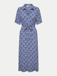 JDY Sukienka koszulowa Starr 15320702 Niebieski Regular Fit. Niebieskie kombinezony JDY, s, bez wzorów, z wiskozy, bez kołnierzyka, bez ramiączek. Za 159,99 zł.