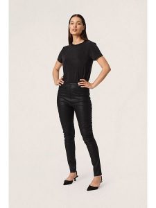 Soaked in Luxury Legginsy w kolorze czarnym ze skóry syntetycznej rozmiar: L. Czarne legginsy Soaked in Luxury, bez wzorów, ze skóry, z podwyższonym stanem. Za 100,99 zł.