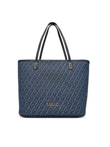Liu Jo Torebka AA6070 T379A Granatowy. Niebieskie shopper bag Liu Jo, bez wzorów, z materiału, bez dodatków. Za 599,99 zł.