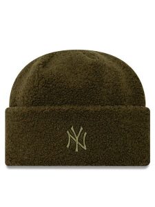New Era Czapka Borg New York Yankees Cuff Knit Beanie 60580758 Zielony. Zielone czapki New Era, bez wzorów, z poliesteru. Za 129,99 zł.