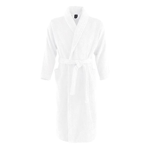 Szlafrok Pałacowy Unisex Dla Dorosłych. Brązowe szlafroki SOL'S, l, z aplikacjami, z bawełny, bez kaptura. Za 285,99 zł.