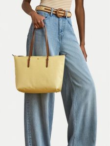 LAUREN RALPH LAUREN Torebka 431916737046 Żółty. Żółte shopper bag Lauren Ralph Lauren, bez wzorów, z materiału, bez dodatków. Za 609,99 zł.