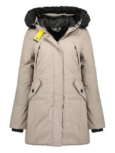 Canadian Peak Parka "Cheri" w kolorze beżowym rozmiar: M. Brązowe płaszcze Canadian Peak, m, bez wzorów, bez kaptura. Za 211,31 zł.
