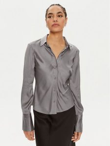 2NDDAY Koszula Maria TT 2244131222 Szary Regular Fit. Szare koszule 2NDDAY, bez wzorów, z wiskozy, bez kołnierzyka, bez ramiączek. Za 499,99 zł.