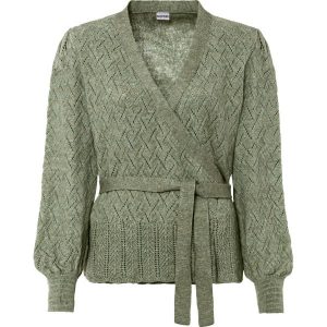 Sweter kopertowy. Zielone swetry klasyczne bonprix, bez kołnierzyka. Za 179,99 zł.