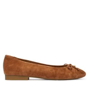 Baleriny MICHAEL Michael Kors. Brązowe balerinki MICHAEL Michael Kors, bez wzorów, bez obcasa, bez zapięcia. Za 494,99 zł.