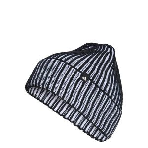 CZAPKA TYPU BEANIE EFFECT. Fioletowe czapki ADIDAS, bez wzorów, z dzianiny, biznesowe. Za 129,00 zł.