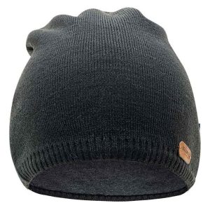 Zimowa Czapka Unisex Dla Dorosłych Logo Winisk. Czarne czapki IGUANA, bez wzorów, sportowe. Za 77,99 zł.