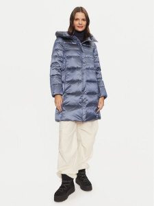 Geox Płaszcz zimowy Adrya W4626G T3154 F4624 Niebieski Regular Fit. Niebieskie płaszcze Geox, na zimę, bez wzorów, z syntetyku, bez kaptura. Za 989,99 zł.