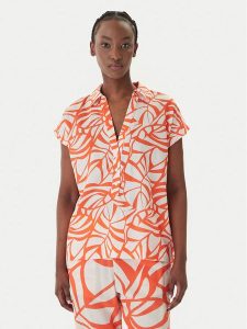 LOLA CASADEMUNT Koszula LS2615097 Pomarańczowy Regular Fit. Brązowe koszule LOLA CASADEMUNT, xl, bez wzorów, z bawełny, bez kołnierzyka, bez ramiączek. Za 417,99 zł.