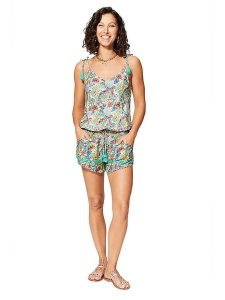 Ipanima Kombinezon w kolorze zielonym ze wzorem rozmiar: 34/36. Zielone kombinezony Ipanima, bez wzorów, bez kołnierzyka, bez ramiączek. Za 65,99 zł.