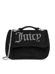 Juicy Couture Torebka CEO-BEJXT8762WPO Czarny. Czarne torebki klasyczne Juicy Couture, bez wzorów, z materiału, bez dodatków. Za 279,99 zł.