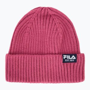 Czapka zimowa FILA Butte Fisherman Beanie With Flag Logo. Czerwone czapki Fila, bez wzorów. Za 77,99 zł.