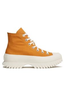 Converse Trampki Chuck Taylor All Star Lugged 2.0 Hi A06022C Żółty. Żółte trampki Converse, bez wzorów, z materiału, bez zapięcia. Za 259,99 zł.