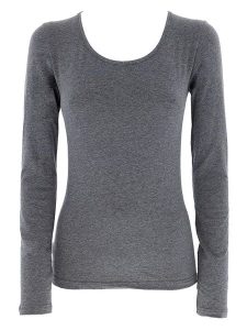 COTONELLA Koszulka w kolorze szarym rozmiar: L. Szare bluzki COTONELLA, l, bez wzorów, bez kołnierzyka, bez ramiączek. Za 41,49 zł.