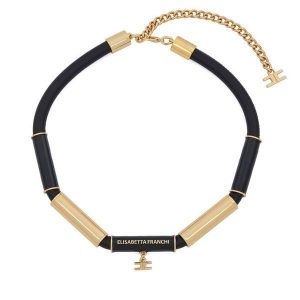 Naszyjnik Elisabetta Franchi. Czarne naszyjniki Elisabetta Franchi. Za 869,99 zł.