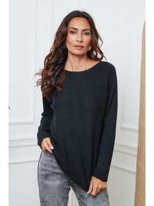 So Cachemire Golf "Ianaz" w kolorze czarnym rozmiar: L. Czarne golfy So Cachemire, bez wzorów, ze splotem. Za 156,98 zł.