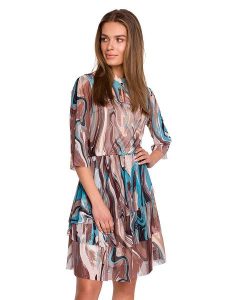Stylove Sukienka ze wzorem rozmiar: M. Sukienki Stylove, m, bez wzorów, bez kołnierzyka, bez ramiączek, mini. Za 202,50 zł.