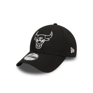 Czapka z daszkiem New Era NBA Chicago Bulls. Czarne czapki New Era, bez wzorów, z bawełny, eleganckie. Za 149,00 zł.
