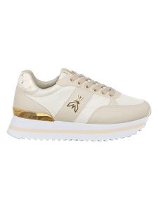 Patrizia Pepe Sneakersy w kolorze złoto-beżowym rozmiar: 36. Brązowe trampki Patrizia Pepe, bez wzorów, bez zapięcia. Za 350,56 zł.