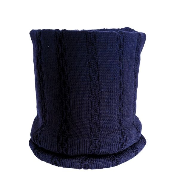 Equus Care komin jeździecki ocieplacz na szyję NAVY. Niebieskie szaliki EQUUS CARE, na zimę, z aplikacjami, z materiału. Za 54,99 zł.