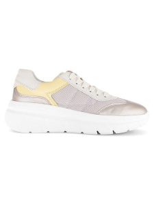 Gabor Skórzane sneakersy w kolorze beżowo-żółtym rozmiar: 38. Brązowe trampki Gabor, bez wzorów, bez zapięcia. Za 171,68 zł.