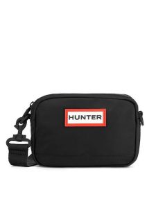 Hunter Saszetka HTR-K-003-06 Czarny. Czarne listonoszki Hunter, bez wzorów, z materiału. Za 97,99 zł.