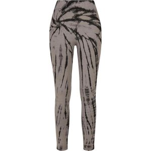 Legginsy Damskie Z Bawełny Tie Dye Z Wysokimi Stanami. Czarne legginsy Urban Classics, bez wzorów, z bawełny, z podwyższonym stanem. Za 137,99 zł.