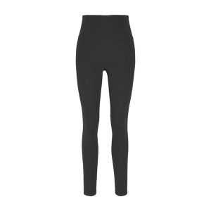 Damskie Długie Legginsy Kompresyjne, Z Wysokim Stanem. Czarne legginsy GIRLFRIEND COLLECTIVE, bez wzorów, z elastanu, z podwyższonym stanem, długie. Za 355,99 zł.