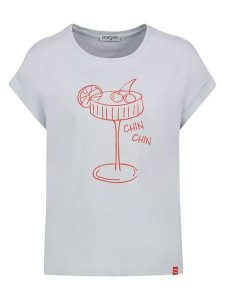 Eight2Nine Koszulka w kolorze błękitnym rozmiar: S. Niebieskie bluzki Eight2Nine, s, bez wzorów, z bawełny, bez kołnierzyka, bez ramiączek. Za 43,99 zł.