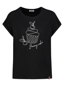 Eight2Nine Koszulka w kolorze czarnym rozmiar: S. Czarne bluzki Eight2Nine, s, bez wzorów, z bawełny, bez kołnierzyka, bez ramiączek. Za 43,99 zł.