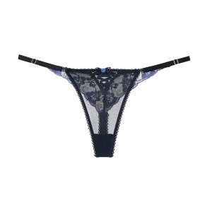 Stringi koronkowe biodrówki elegancka bielizna z delikatną koronką Paolina. Stringi Intica, bez wzorów, z koronki. Za 59,00 zł.