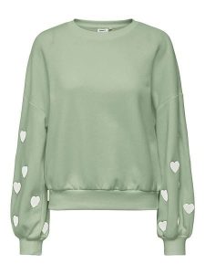 ONLY Bluza w kolorze jasnozielonym rozmiar: S. Zielone bluzy ONLY, s, bez wzorów, bez kaptura. Za 144,92 zł.