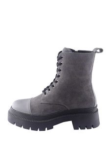 D.Moro Skórzane trzewiki w kolorze szarym rozmiar: 36. Szare botki D.Moro, bez wzorów, z materiału, bez obcasa, bez zapięcia. Za 300,95 zł.