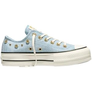 Buty sportowe Converse Chuck Taylor All Star Lift. Niebieskie trampki Converse, bez wzorów, bez zapięcia. Za 590,00 zł.