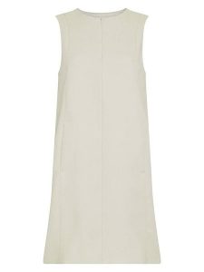 MOSS COPENHAGEN Sukienka w kolorze kremowym rozmiar: XL. Brązowe sukienki Moss Copenhagen, na co dzień, xl, bez wzorów, bez kołnierzyka, bez ramiączek, midi, proste. Za 184,95 zł.