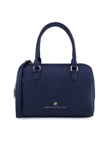 Beverly Hills Polo Club Torebka BHPC-C-006-07 Granatowy. Niebieskie kuferki Beverly Hills Polo Club, bez wzorów, z tworzywa sztucznego, bez dodatków. Za 219,99 zł.