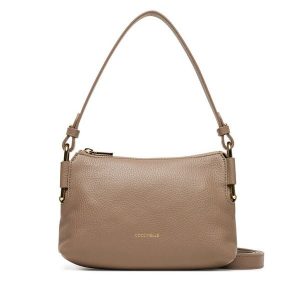 Torebka Coccinelle. Brązowe torebki klasyczne Coccinelle, bez wzorów, bez dodatków. Za 659,99 zł.