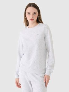 4F Bluza dresowa nierozpinana bez kaptura damska - szara S. Szare bluzy 4f, s, bez wzorów, z bawełny, bez kaptura. W wyprzedaży za 79,99 zł.