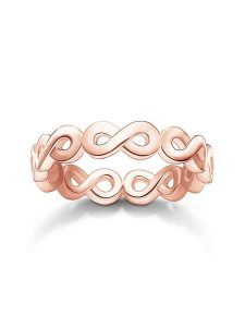 Thomas Sabo Pozłacany pierścionek rozmiar: 52. Czerwone pierścionki Thomas Sabo, pozłacane. Za 149,31 zł.