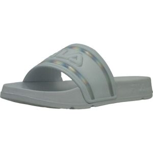 Klapki Fila Model Morro Bay Logo Kolor Biały. Białe klapki Fila, bez wzorów, z syntetyku, bez obcasa. Za 115,00 zł.